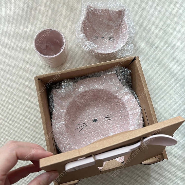 리우드 베이비식기세트 베이비핑크 새상품 이미지