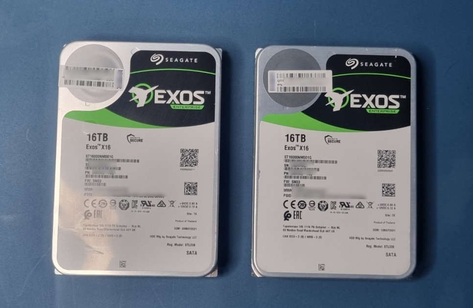 [판매] 시게이트 16TB 18TB 16테라 18테라 EXOS 엔터프라이즈 판매합니다 이미지