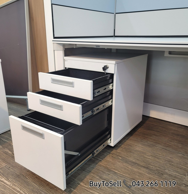 코아스 V6데스크1600+이동서랍 SET 블럭파티션 대량판매 이미지