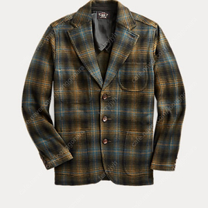 RRL 더블알엘 plaid jacquard knit sport coat