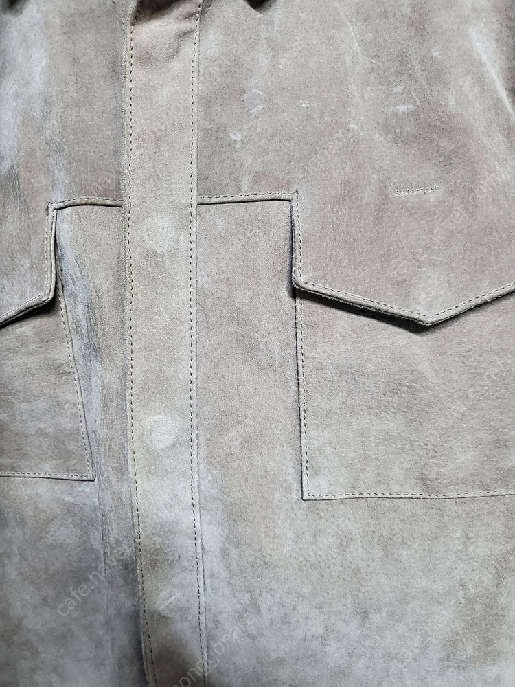 정품 ZARA 천연 가죽 셔츠 자켓 이미지
