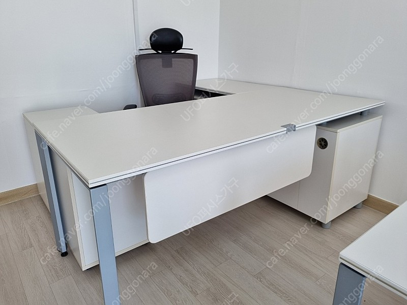 퍼시스 FX-1책상,서랍 세트(편수형,ㄱ자형)1600(사무용,사무실,학생) 이미지