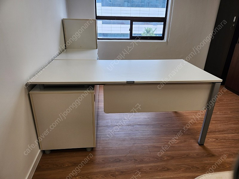 퍼시스 FX-1책상,서랍 세트(편수형,ㄱ자형)1600(사무용,사무실,학생) 이미지