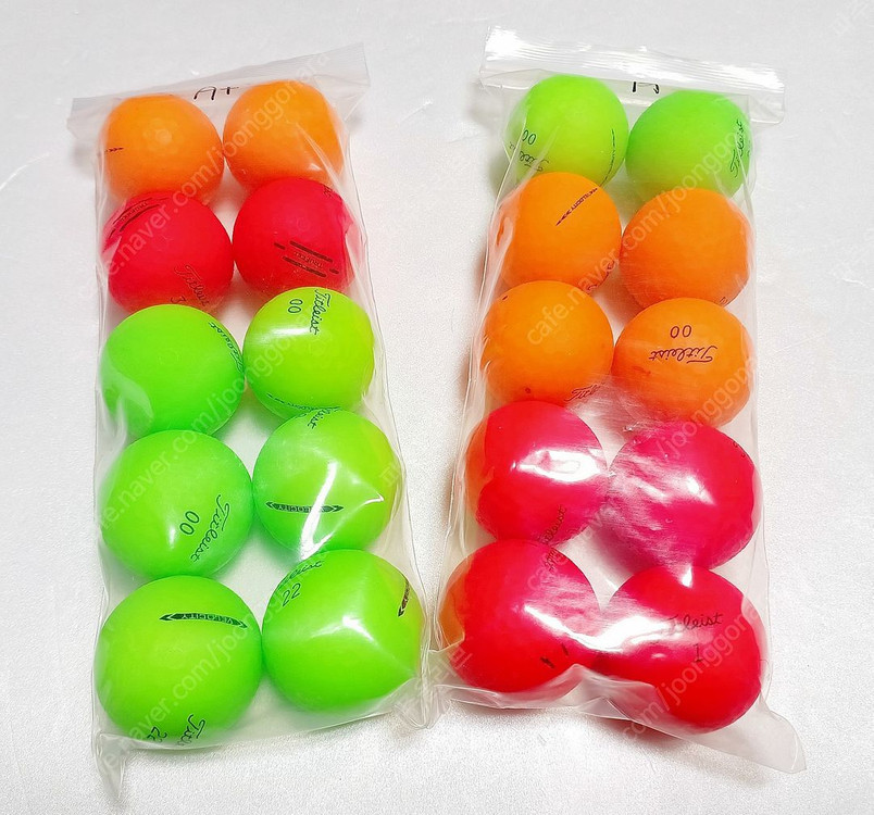 타이틀리스트 PRO V1,투어스피드, 비비드 로스트볼 (중고 골프공) 팔아요 이미지