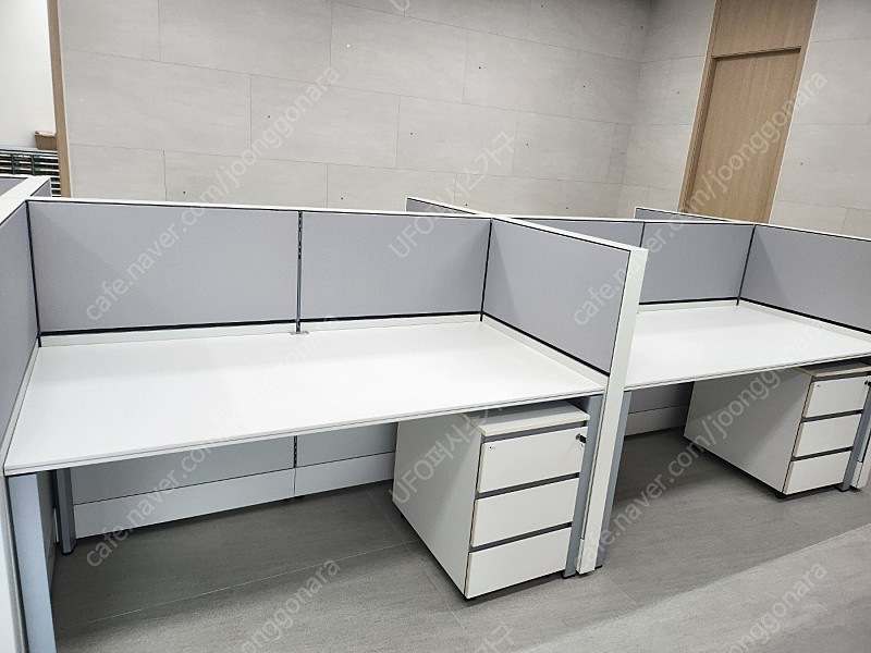 퍼시스 책상 + 이동서랍 세트 FX-1 1200, 1400,1600,1800 -사무용,사무실책상, 학생책상 이미지