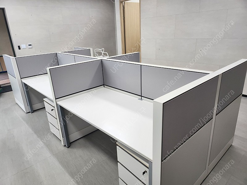 퍼시스 책상 + 이동서랍 세트 FX-1 1200, 1400,1600,1800 -사무용,사무실책상, 학생책상 이미지