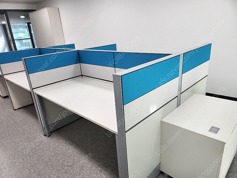 퍼시스 책상 + 이동서랍 세트 FX-1 1200, 1400,1600,1800 -사무용,사무실책상, 학생책상 이미지