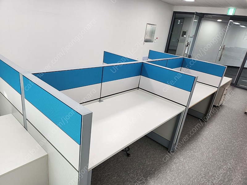 퍼시스 책상 + 이동서랍 세트 FX-1 1200, 1400,1600,1800 -사무용,사무실책상, 학생책상 이미지