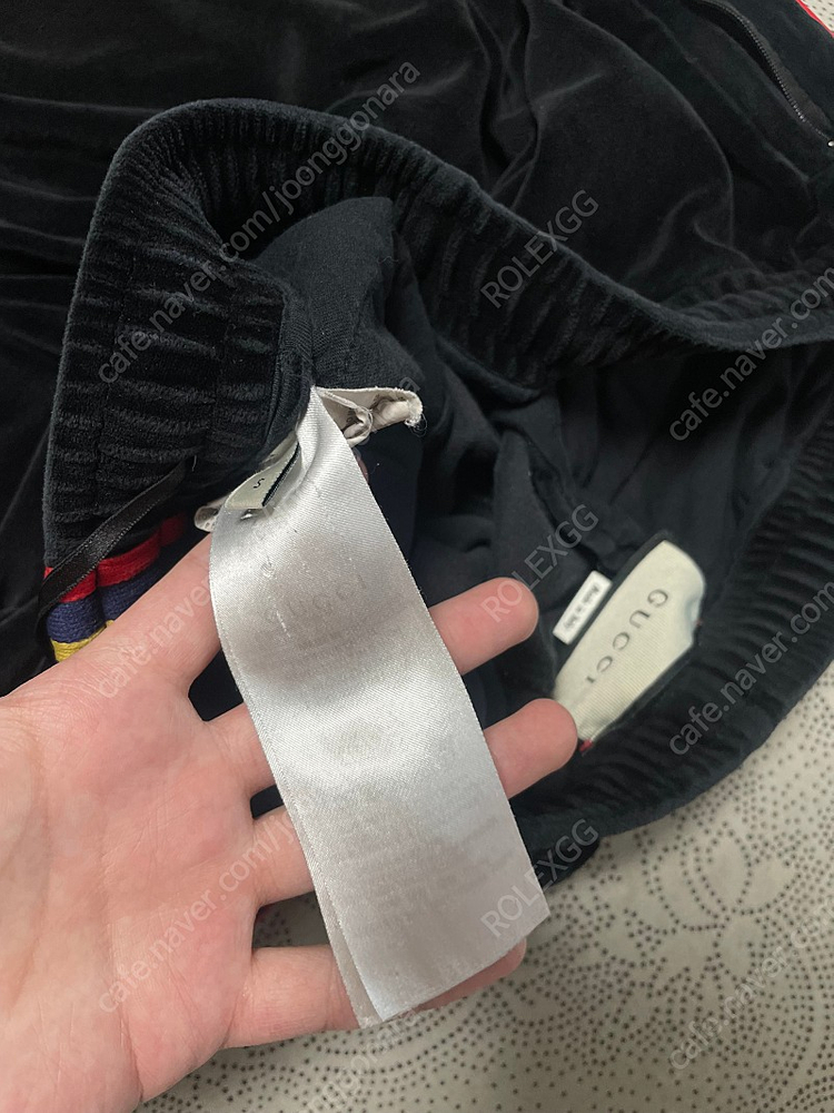 구찌 벨벳 GG로고 조거팬츠 바지 s사이즈 이미지