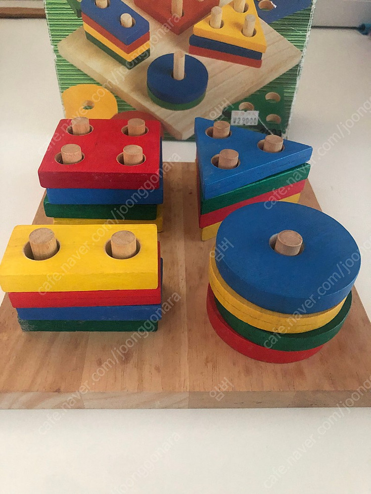 원목 도형 끼우기 이미지