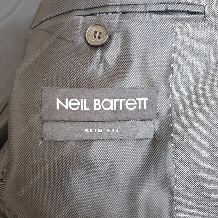 닐바렛 투버튼 스트레치 울원단 더블포켓 그레이 수트 50사이즈 정품 이미지