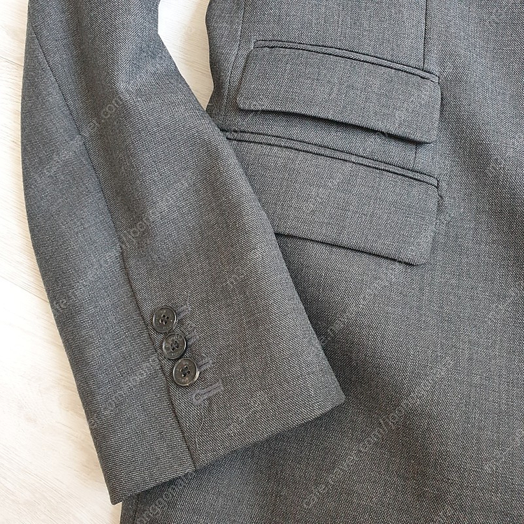 닐바렛 투버튼 스트레치 울원단 더블포켓 그레이 수트 50사이즈 정품 이미지