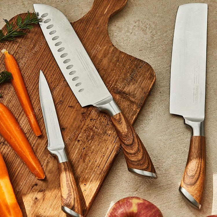 [Hamptons]독일 햄튼 아이전 스텐레스 주방용 칼 3종세트 미개봉 이미지