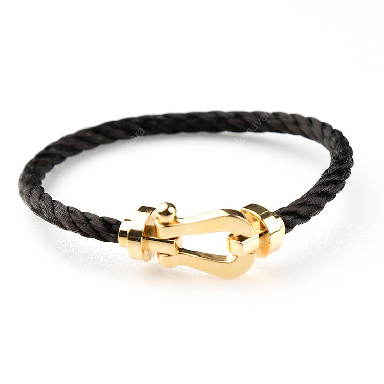 프레드 포스텐 브레이슬릿 18K 옐로 골드 팔찌 라지 모델 판매해요! 이미지