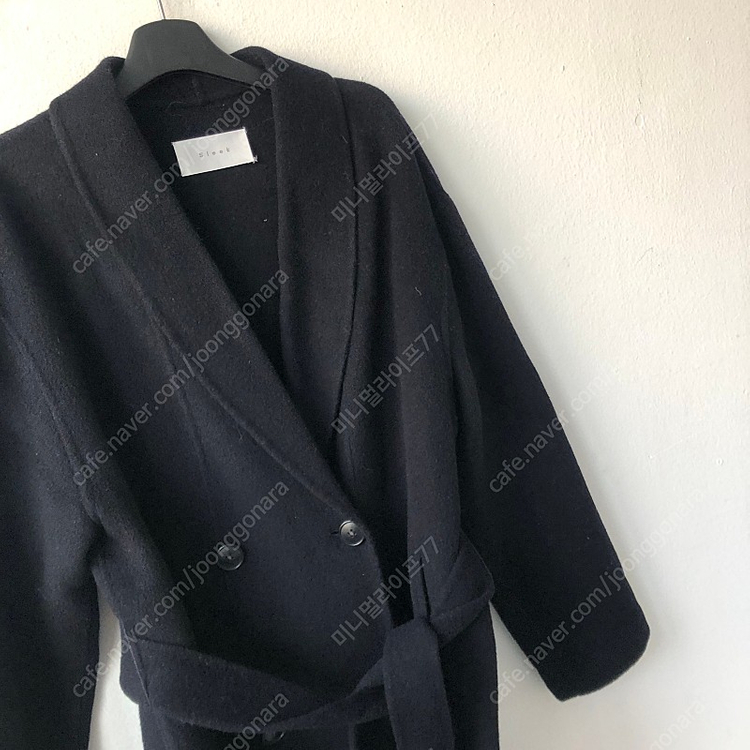 Sleek 슬릭 고퀄 울90% 핸드메이드 숄카라 롱코트 결혼식 하객룩 10만원 이미지