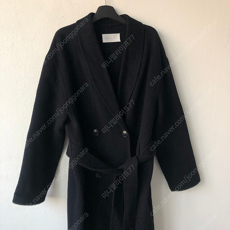 Sleek 슬릭 고퀄 울90% 핸드메이드 숄카라 롱코트 결혼식 하객룩 10만원 이미지