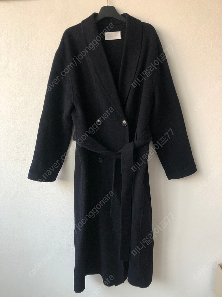 Sleek 슬릭 고퀄 울90% 핸드메이드 숄카라 롱코트 결혼식 하객룩 10만원 이미지