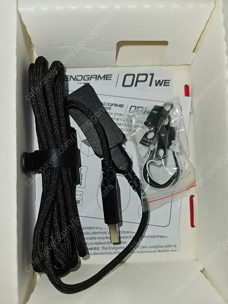 OP1WE 화이트 마우스 + 옴재 + 기계식 핫스왑 기판 교체 판매합니다. 이미지