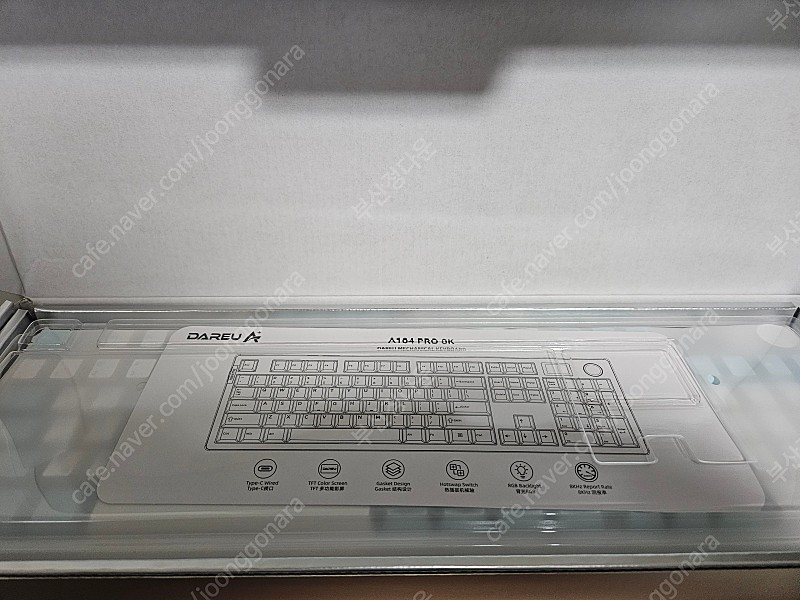 다얼유 a104 pro 8k 미사용 새제품 판매 [화이트/스노우축] 이미지