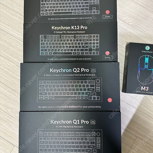 키크론 Q1 PRO 노브, Q2 PRO 노브, K1 PRO 키보드 모두 정리합니다. (미사용)