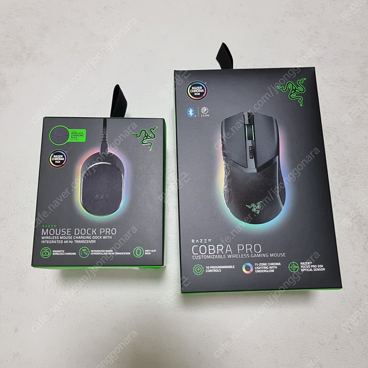 레이저 코브라 프로 충전독 세트 팝니다 이미지