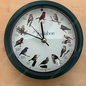 Audubon Singing Bird Clock 새소리 벽 탁상 원형 시계