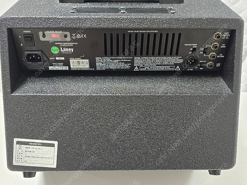 Laney A1 plus 어쿠스틱 앰프 판매합니다. 이미지