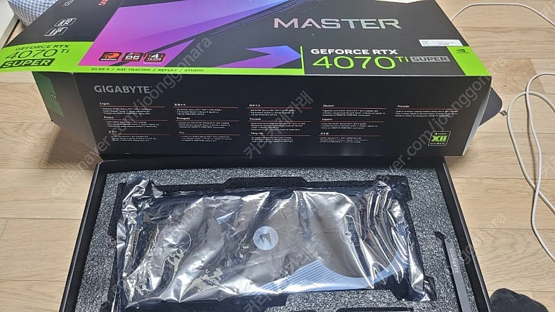 rtx 4070ti super 어로스 마스터 팝니다 이미지