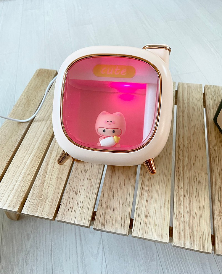 < 새제품 > 초음파 캐릭터 미니 가습기. 카카오프랜즈st 무드등 사용 ( 조명 램프 피규어 장식품, 아이방 ) 이미지