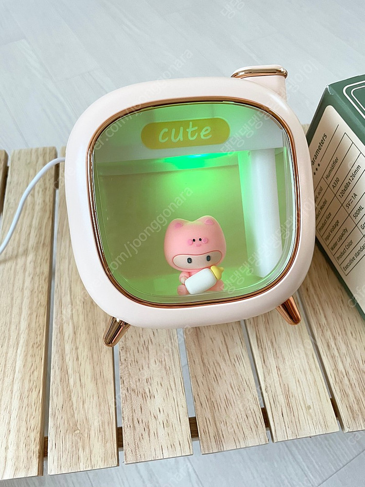 < 새제품 > 초음파 캐릭터 미니 가습기. 카카오프랜즈st 무드등 사용 ( 조명 램프 피규어 장식품, 아이방 ) 이미지
