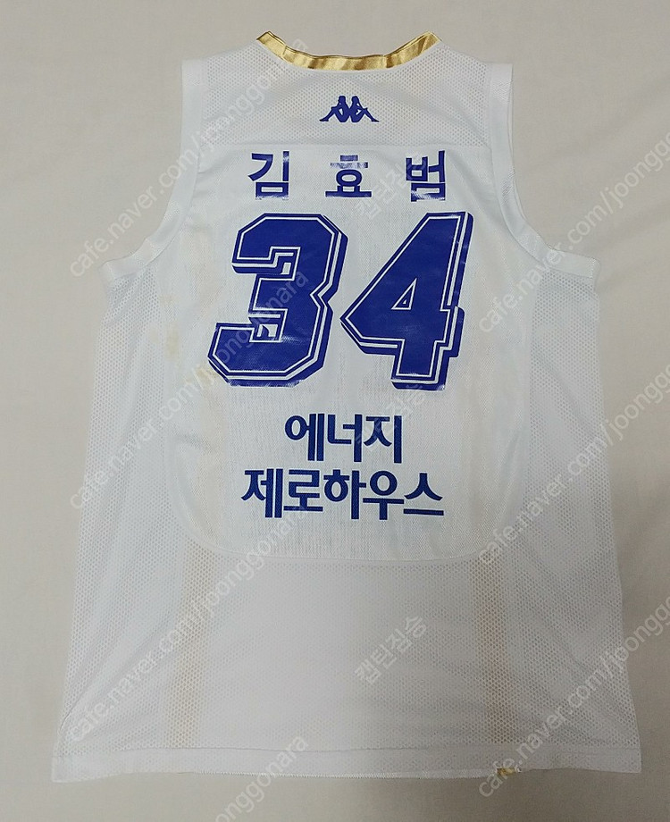 전주 KCC 원정 김효범 실착 유니폼 팝니다 이미지