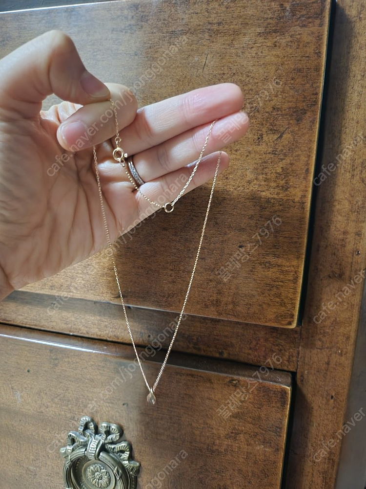 물방울블루다이아몬드 14k 세트 이미지