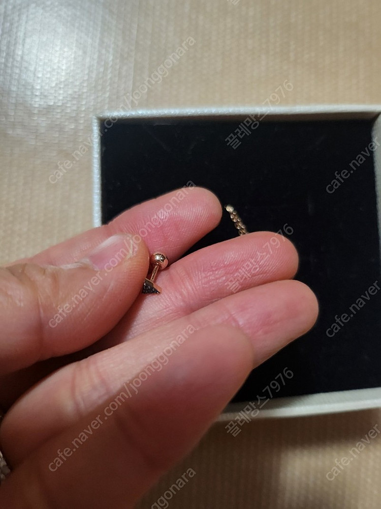 물방울블루다이아몬드 14k 세트 이미지