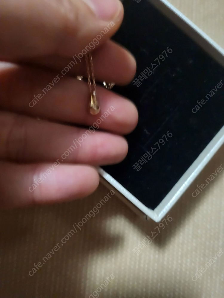 물방울블루다이아몬드 14k 세트 이미지