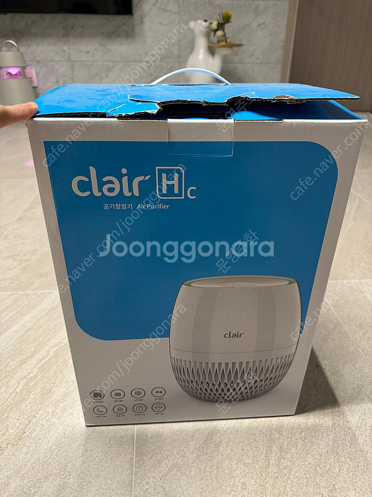 클레어 HC 공기청정기 새상품 판매합니다.--1