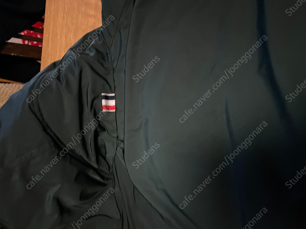 [4] 톰브라운 폴리 트윌 4바 풋볼 사이드라인 롱 파카 다운 자켓 다크 그린 이미지