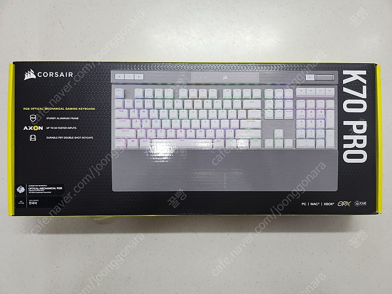 K70 RGB PRO OPX 화이트 키보드 팝니다 이미지
