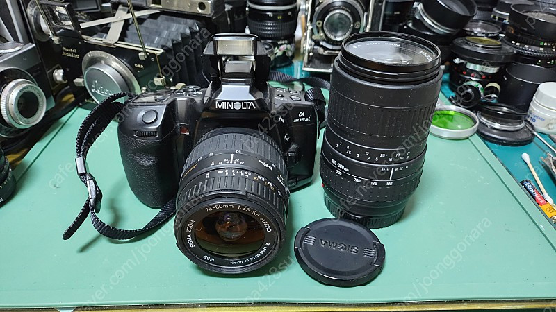 필름카메라 미놀타AF 303si.가격인하10만원.바디.렌즈2개 이미지