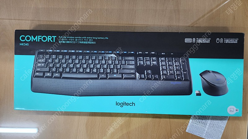 로지텍 무선 키보드 마우스세트 MK345 팝니다 이미지