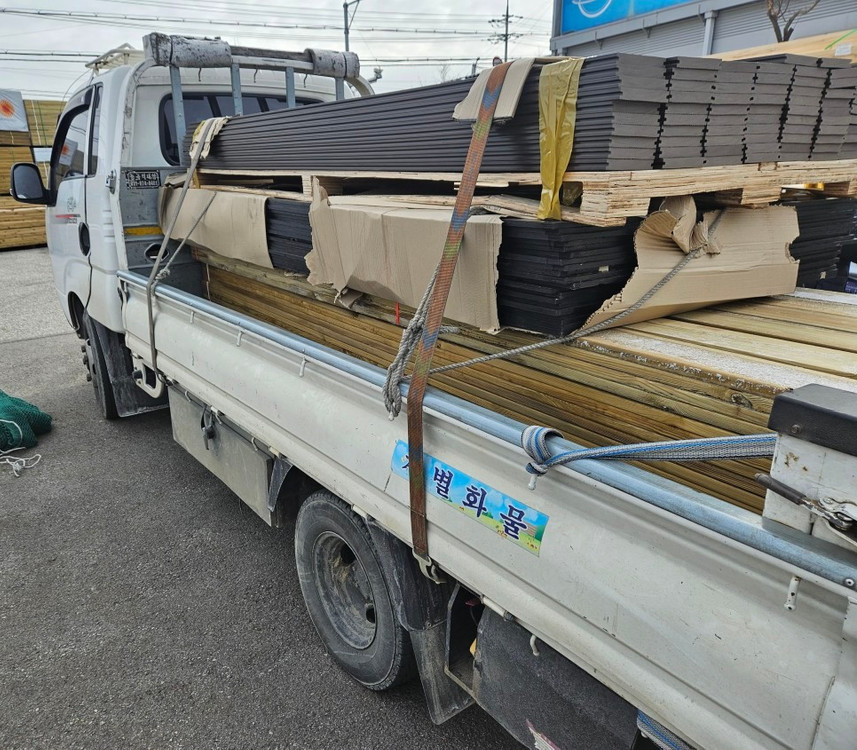 이천목재 / 방부목 합판 구조목 합성데크 다루끼 히노끼루바 각파이프 몰딩 마감재 주춧돌 석고보드 (나까마X 전제품 ... 이미지