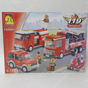 옥스포드 119 fire service 소방차 FD3291 블럭