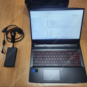 노트북 MSI Sword GF66 A11UC 인텔i7-11800H/ RTX3050/ 144Hz주사율/ 15.6