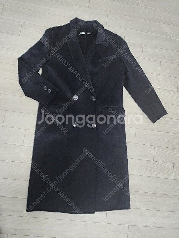 자라 ZARA 울 블렌드 매니시 코트--0