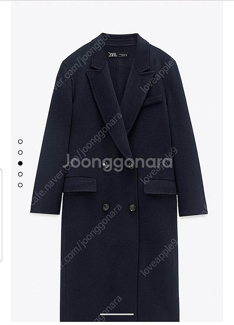 자라 ZARA 울 블렌드 매니시 코트--3