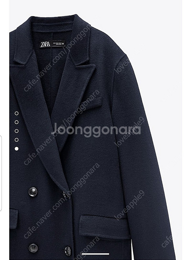 자라 ZARA 울 블렌드 매니시 코트--4