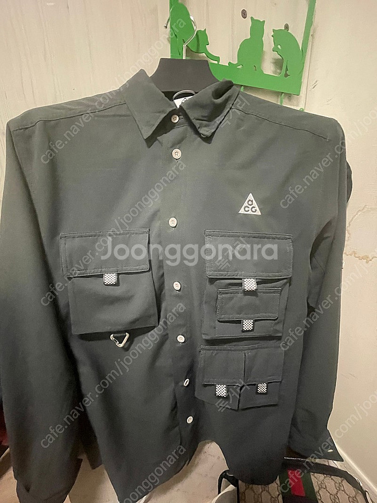 Nike acg 트레일 셔츠 다크스모크 그레이--0