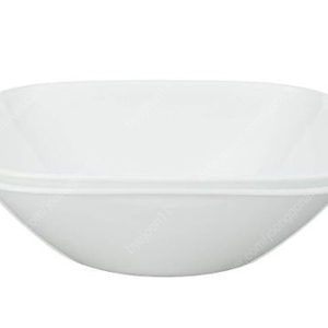 Corelle 비트렐 1-Qt 서빙 볼, 대형 서빙 볼, 3중 유리,사각 서빙 트레이, (2개 팩) 화이트