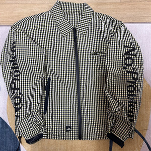 브릭 블루종 brick CHECKER ZIP ACTION BLOUSON (YL/BK)