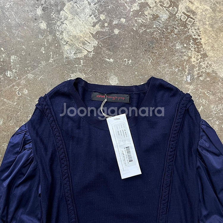 95) 새제품 오브제 니트 롱니트 강진영 한섬 타임 마인 레니본--2