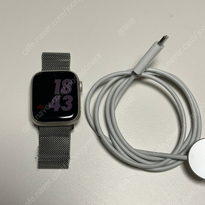 애플워치7 41mm 스타라이트 gps